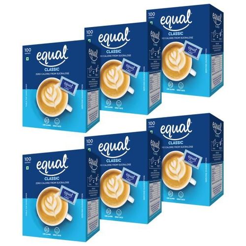 Equal Classic Sweetener Sachet (Pack of 6 x 100's) 1's