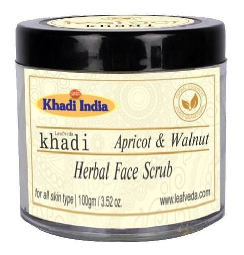 Khadi Leafveda Herbal Face Scrub - Apricot & Walnut 100 gm