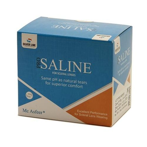 Silver Line Pro Saline Lens Solution (Pack of 6 x 15 ml)
