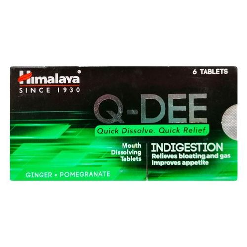 Himalaya Q Dee Indigestion Tablet - Ginger & Pomegranate 6's
