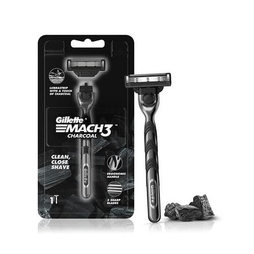 Gillette Mach3 Charcoal Shaving Razor - For Men, For a Clean Close Shave 1's