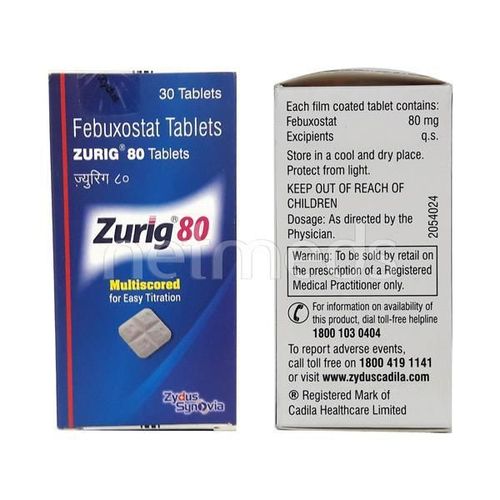 Zurig 80mg Tablet 30'S
