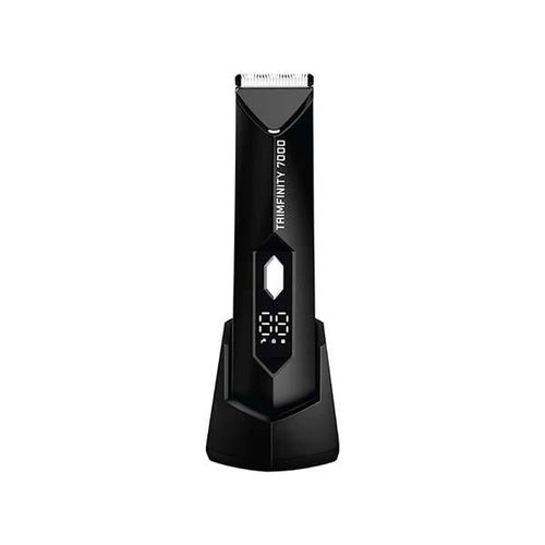 UrbanGabru Trimfinity 7000 Body Trimmer for Men, Safest Body & Ball Trimmer, Waterproof, Ceramic Blades, Cordless, Rechargeable, Wireless Fast Charging, Travel Lock 1's