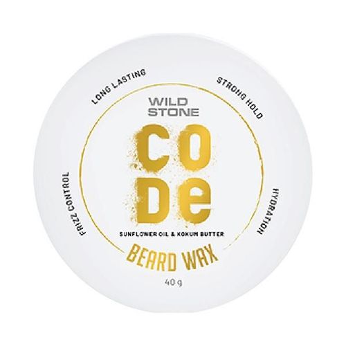 Wild Stone Code Beard Wax Prevents Hair Loss Dandruff Dryness & Itchy Beard for Men M 40 gm