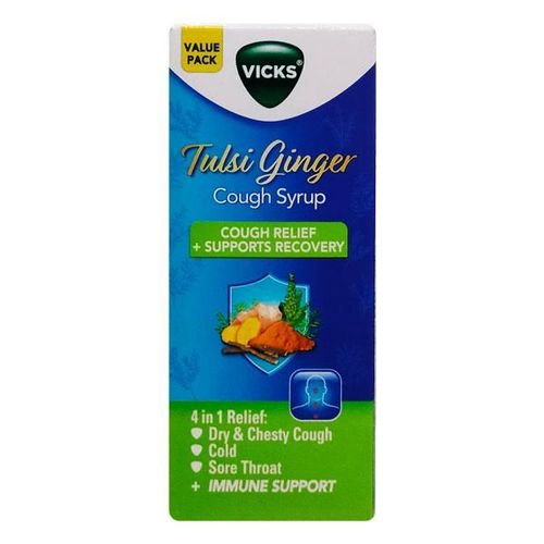 Vicks Cough Syrup - Tulsi Ginger 100 ml