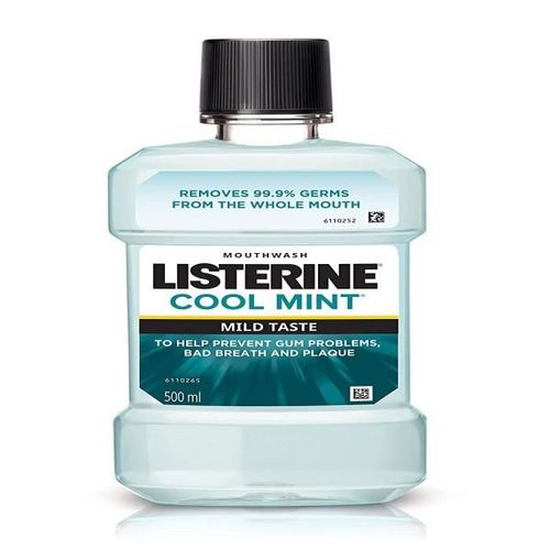 Listerine Coolmint Mouth Wash - Mild Taste 500 ml