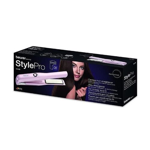 Beurer Beauty Style Pro Cordless Hair Straightener (HS20) - Pink