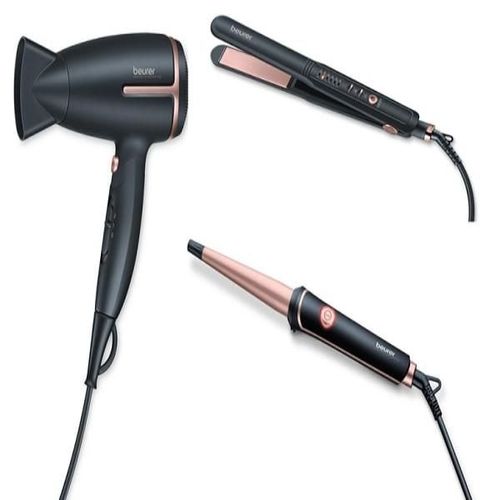 Beurer Combo Pack (Hair Dryer (HC25) + Hair Straightener (HS40) + Curling Tongs (HT53))