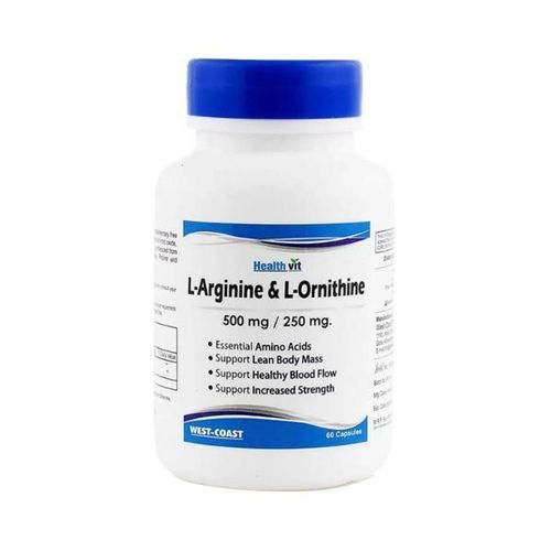 Healthvit L-Arginine and L-Ornithine- Tablets 60's