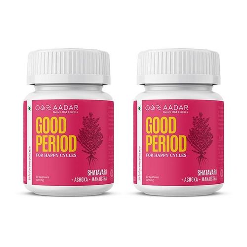 AADAR Good Period for Happy Cycles 500 mg Capsule (Pack of 2 x 60's)