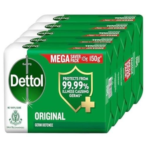 Dettol Soap - Original (Pack of 5 x 150 g)