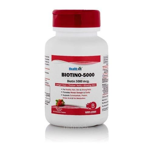 Healthvit Healthvit Biotin 5000mcg Strawberry Flavored Chewable 60's