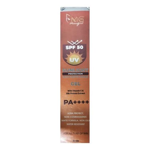 MG Meowgirl Sunlight Protection SPF 50 PA++++ with Matte Finish Gel (For All Skin Types) 60 gm
