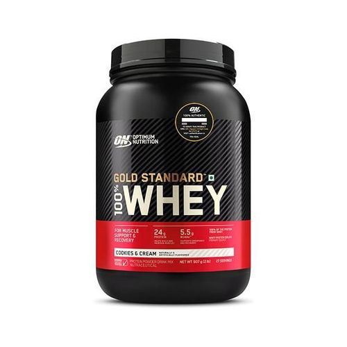 Optimum Nutrition (ON) 100% Whey Gold Standard Powder - Cookies & Cream 2 lb