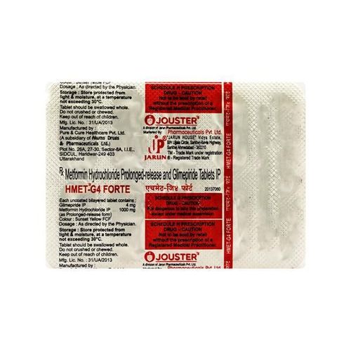 Hmet G Forte 4Mg Tablet 10's