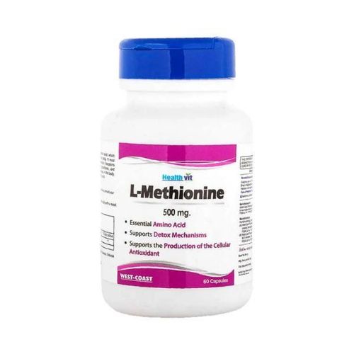 Healthvit L-Methionine 500mg Detoxifying Antioxidant-Capsules 60's