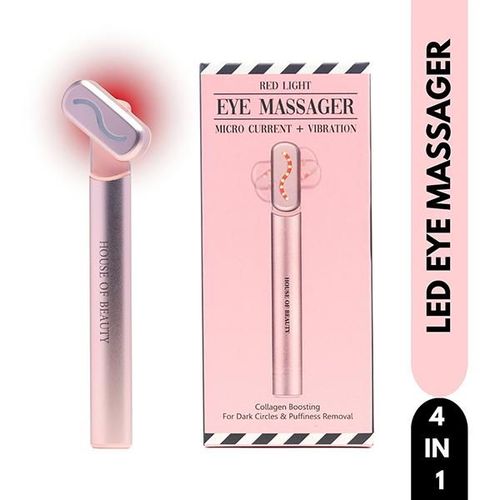 House of Beauty Led Red Light Eye Massager- Hollow Undereyes, Dark Circles, Boosts Collagen 1's