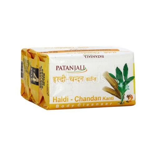 Patanjali Body Cleanser - Haldi Chandan Kanti(Pack of 3 x 150 gm)