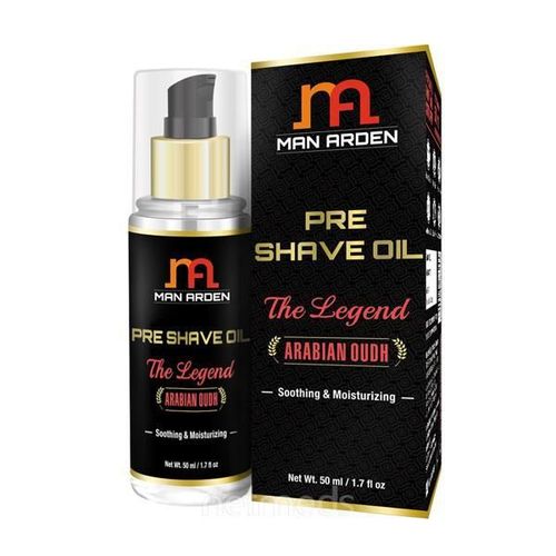 Man Arden Pre Shave Oil - The Legend (Arabian Oudh) - Soothing & Moisturizing 50 ml