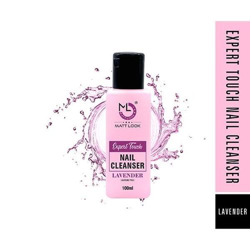 Matt Look Expert Touch Nail Cleanser, Professional Nail Polish Remover with Vitamins, Lavender 100 ml
