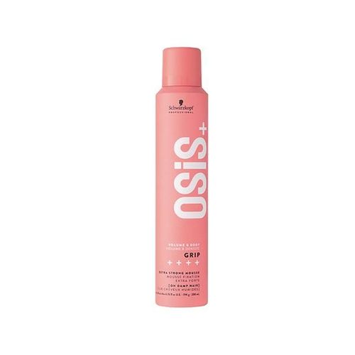 Schwarzkopf Professional OSiS+ Grip Extra Strong Hair Styling Mousse for Volume and Natural Shine, Frizz Control, Vegan, Extra strong Hold for Body and Bounce 200 ml