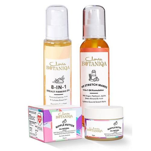 Clovia Botaniqa Nipple Butter,Breast Firming Oil & No Stretch Marks Oil 250 gm