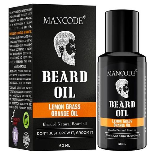 Mancode Beard Oil -Lemon Grass & Orange Oil 60 ml