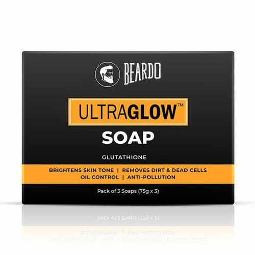 Beardo Ultraglow Bathing Soap - Glutathione (Pack of 3 X 75 gm)