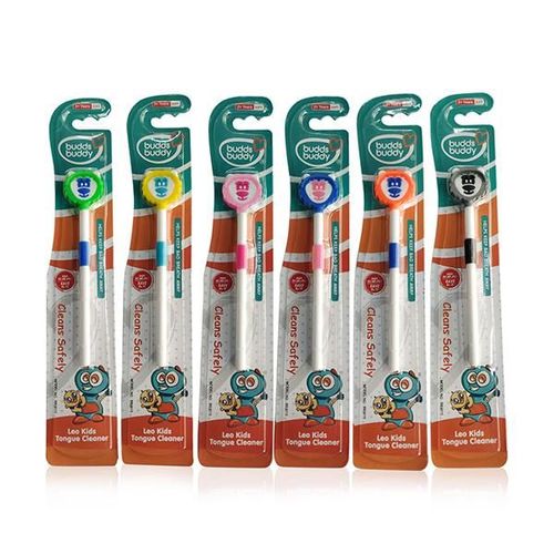 Buddsbuddy Leo Kids Tongue Cleaner - Multi Color (Pack of 6)