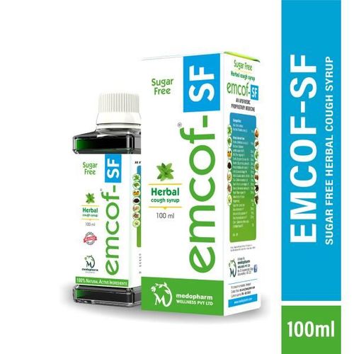 Emcof-SF Herbal Cough Syrup 100 ml