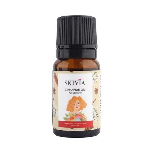 Skivia Cinnamon Essential Oil - Uplifts Mood Helps Relieve Stress 10 ml