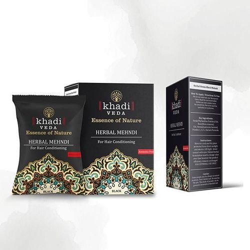 Khadi Veda Herbal Mehndi for Hair Conditioner - Black 100 gm