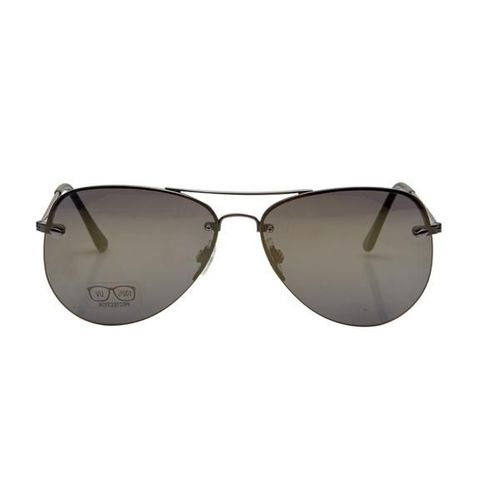 Vision Express 12065 Gun Metal Gold Aviator Sunglasses 1's