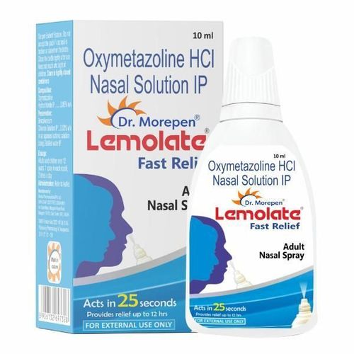 Dr. Morepen Lemolate Fast Relief Adult Nasal Spray 10 ml