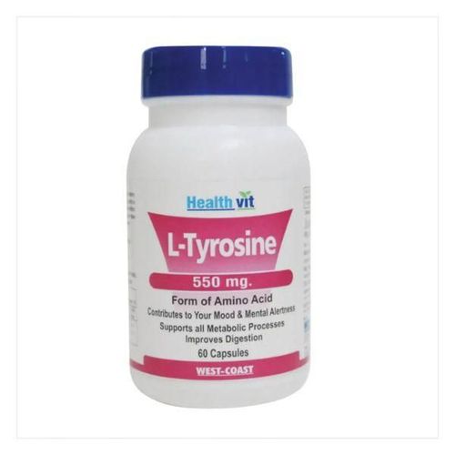 Healthvit L-Tyrosine 550mg Form Amino Acid-Capsules 60's