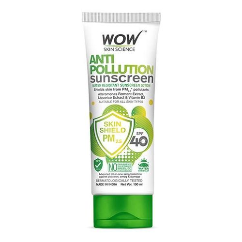 Wow Life Science Anti Pollution Sunscreen SPF 40 Lotion 100 ml