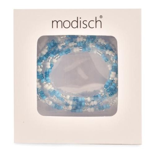 Modisch Sky Blue, Blue, White Round Beads Sunglasses Chain (JC-14Sbw) 1's