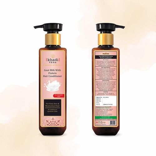 Khadi Veda SLS Paraben Hair Conditioner Goat Milk with Protein 200 ml