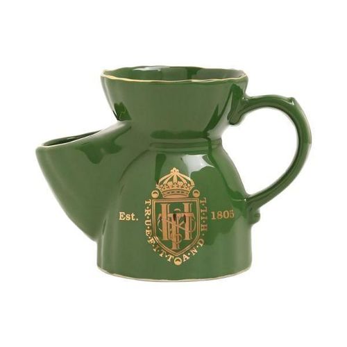 Truefitt and Hill Handcrafted Green Shaving Mug Signature Product of Truefitt and Hill Essential Grooming Collection For Men 1's