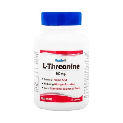 Healthvit L-Threonine 500mg Essential Amino Acid- Capsules 60's