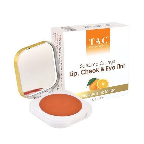 TAC The Ayurveda Co. Lip Cheek & Eye Tint - Satsuma Orange 5 gm