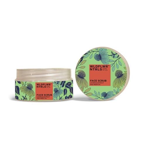 WLDFLWR NTRLS Face Scrub - Licorice Extract & Neem Oil 80 gm