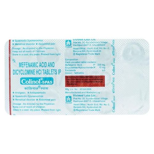 COLINOL SPAS Tablet 10's