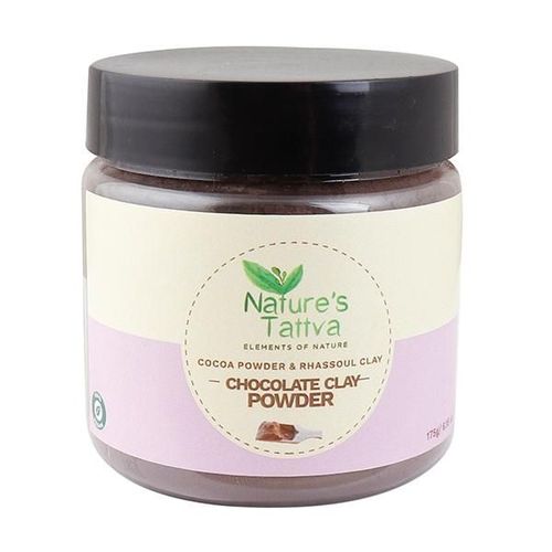 Nature's Tattva Chocolate Clay Powder - Cocoa Powder & Rhassoul Clay 175 gm