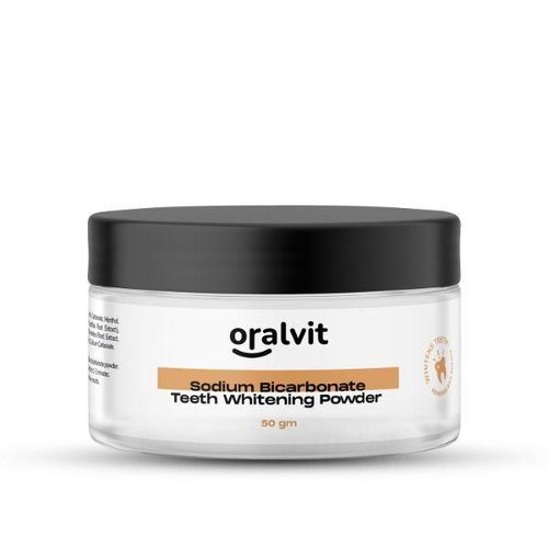 Oralvit Teeth Whitening Powder - Sodium Bicarbonate 50 gm