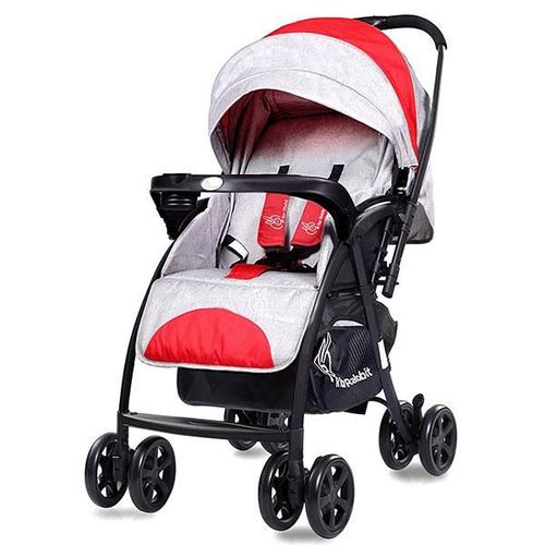R for Rabbit Sugar Pop Baby Stroller - Red Grey