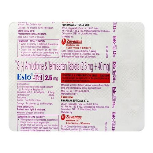 Eslo Tel 2.5mg Tablet 15'S