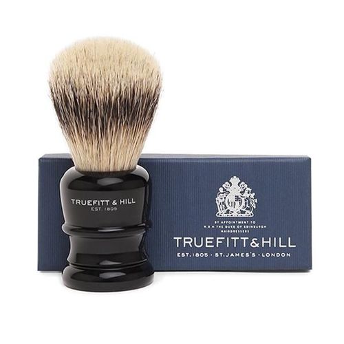 Truefitt and Hill Faux Ebony Super Handmade Shaving Brush Wellington Luxury Essential Grooming Collection For Men 1's