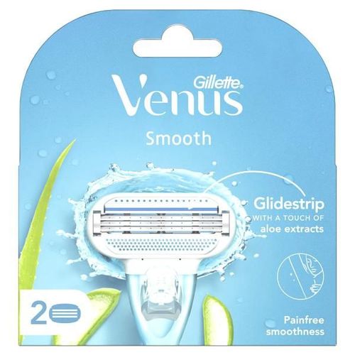 Gillette Venus Smooth Cartridges - Aloe Extract 2's
