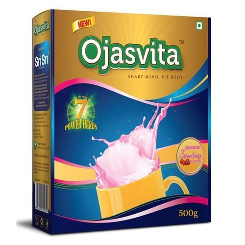 Sri Sri Tattva Ojasvita Powder - Strawberry Flavour 500 gm (Refill Pack)